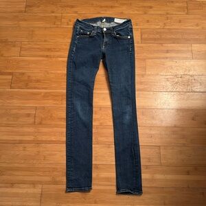 Rag & Bone Dark Blue Skinny Mid Rise Jeans Size 26